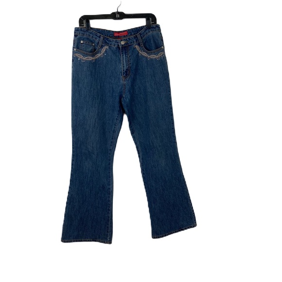 Cosmopolitan Jeans with embroidery details SIZE 12 - Picture 1 of 11